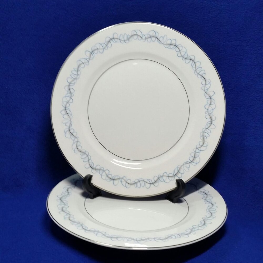 W.S. George China Craft Dinner Plate Set of 2 284/840 H Pattern MCM Atomic